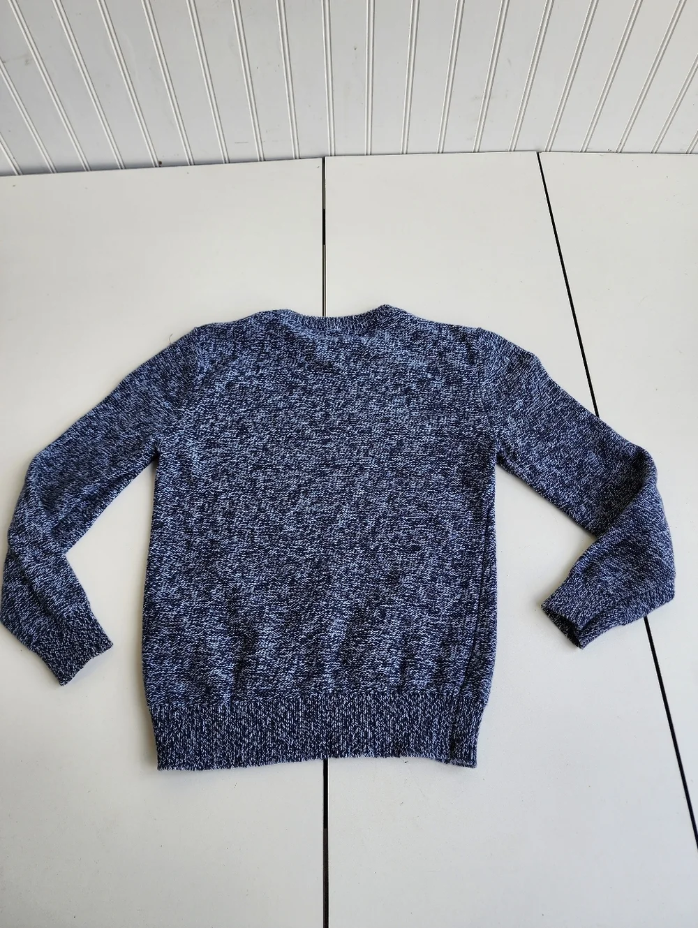 Old Navy Boys 100% Cotton Long Sleeve Knitted Light Sweater Blue Size S (6-7)